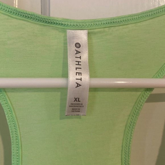 Neon green athleta tank top size XL - Picture 2 of 3